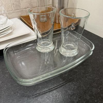 Lot 268K: Collection of Plates & Glassware