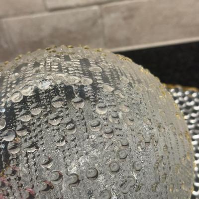 LOT 270K: Glass & Gold Kitchen Server Collection