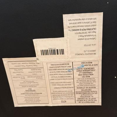 LOT 271K: White Chair w/ Side Table & Decor