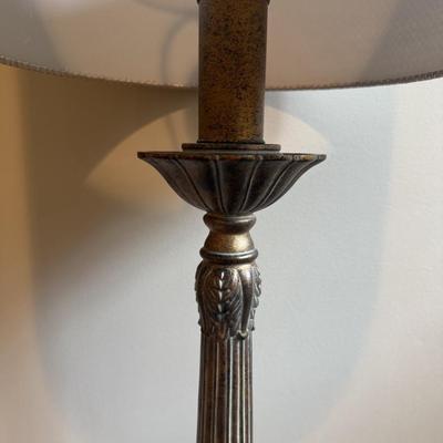LOT 274B: Stool & Ornate Floor Lamp