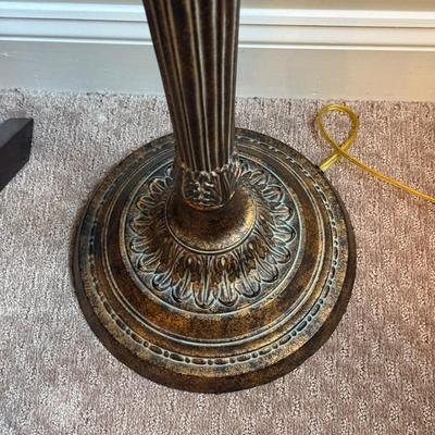 LOT 274B: Stool & Ornate Floor Lamp