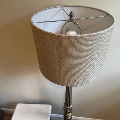 LOT 274B: Stool & Ornate Floor Lamp