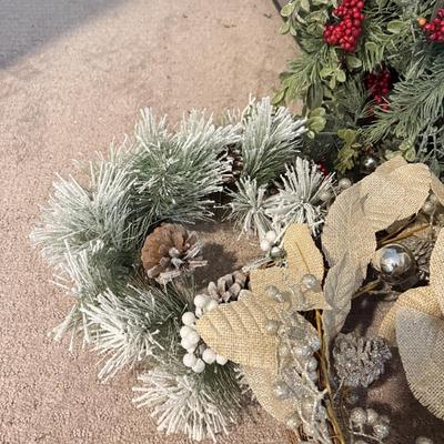 LOT 276B: Collection of Holiday Wreaths