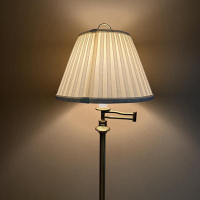 Brass Swing Arm Floor Lamp (K-SS)