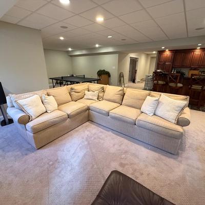 Lot 299B: Ethan Allen L-Shaped Sofa