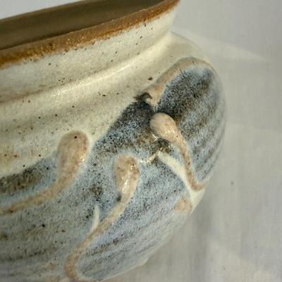 Six Signed Pottery Honey/Sugar Lidded Jars & More (K-SS)