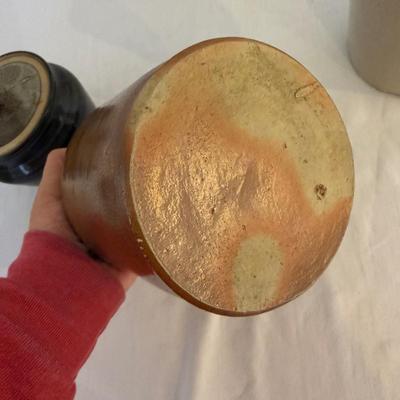 Six Signed Pottery Honey/Sugar Lidded Jars & More (K-SS)