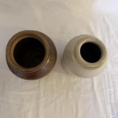 Six Signed Pottery Honey/Sugar Lidded Jars & More (K-SS)