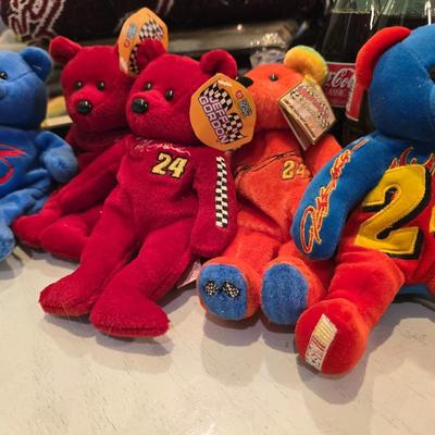 Bean stuffed bears nascar
