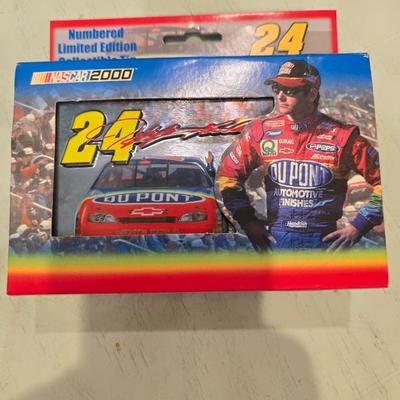Jeff Gordon playing cards
