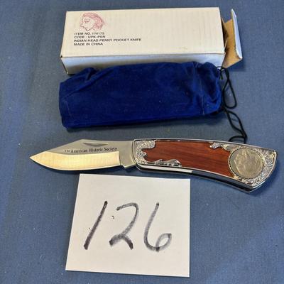 Indian Head Collector Knife