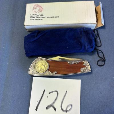 Indian Head Collector Knife