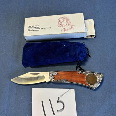 Indian Head Penny Collectable Knife