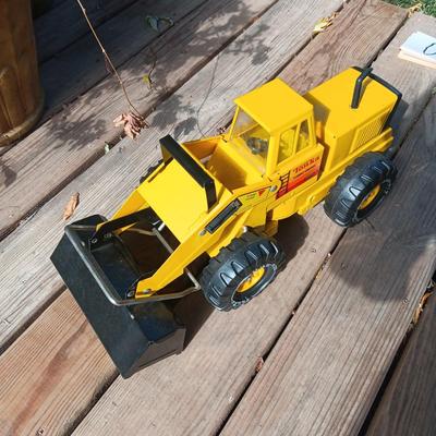TONKA MIGHTY TURBO-DIESEL FRONT END LOADER W/ARTICULATED FRONT BUCKET