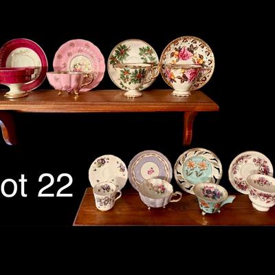 Lot 22: Teacup Sets