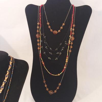 Several Beaded Necklaces (K-BBL)