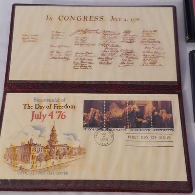 Bicentennial First Day Issue Stamps & US Mint Proof Sets (K-BBL)