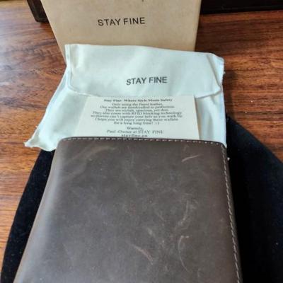 Sale Photo Thumbnail #425: Top Grain leather wallet, with protective cover