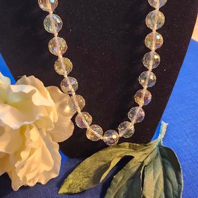 Sale Photo Thumbnail #426: Single strand glass crystal beads, looks new