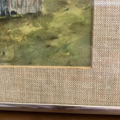 Original Watercolor Painting - 'Manchester Sugarhouse' by Barbara E. Towle, Signed, Framed