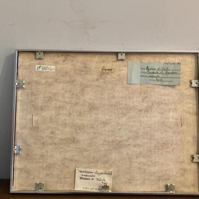 Original Watercolor Painting - 'Manchester Sugarhouse' by Barbara E. Towle, Signed, Framed