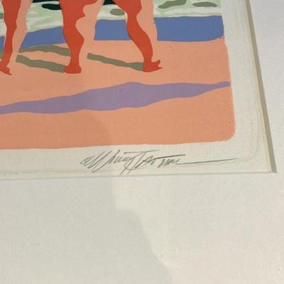 William Tatum 'High Rollers' Limited Edition Serigraph - Beach Women, 29/106