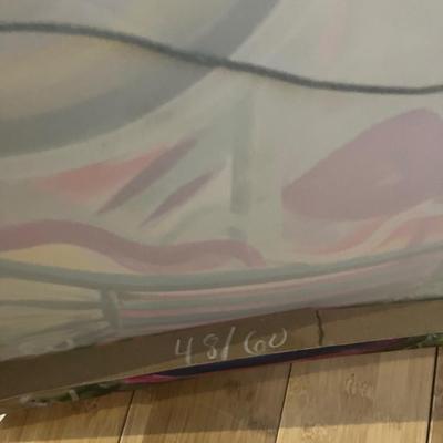 Vibrant "Chica" Series Duo by Windy O’Connor – Original Mixed Media Canvases