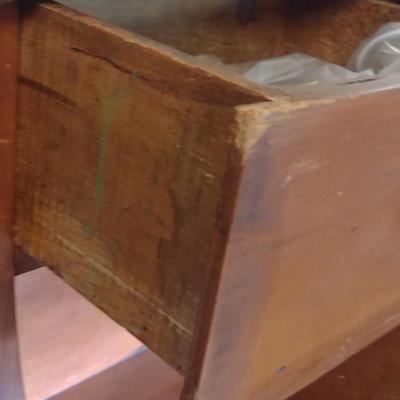 Vintage Wooden Dry Sink with Cabinet- Approx 48" Long