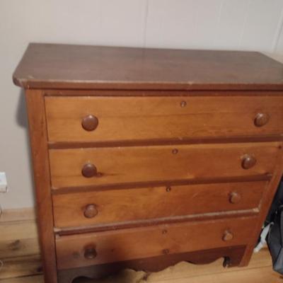 Wooden Four Drawer Chest