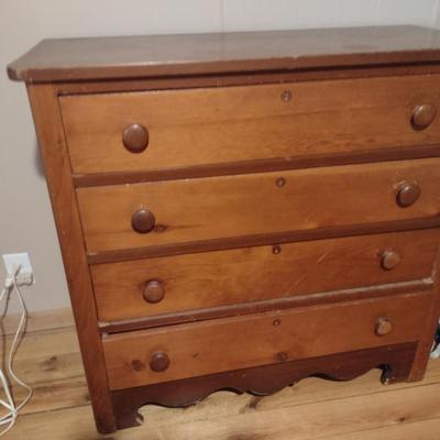 Wooden Four Drawer Chest