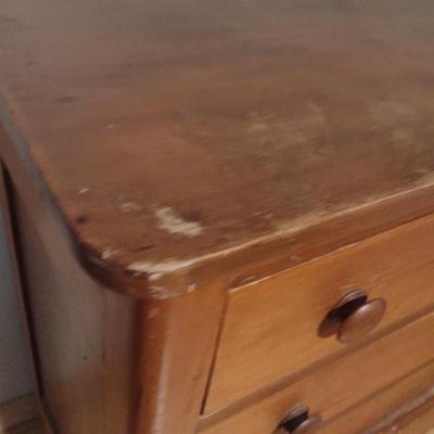 Wooden Four Drawer Chest