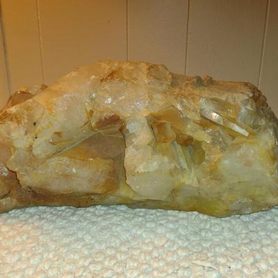 Large Mineral Quartz Cluster- Approx 13 3/4" Long