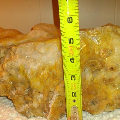 Large Mineral Quartz Cluster- Approx 13 3/4" Long