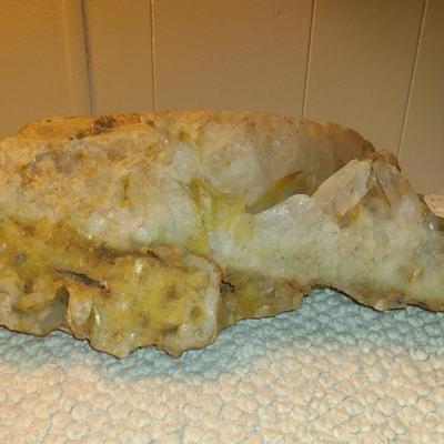 Large Mineral Quartz Cluster- Approx 13 3/4" Long
