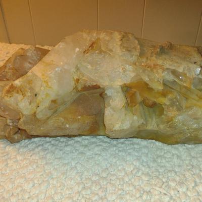 Large Mineral Quartz Cluster- Approx 13 3/4" Long