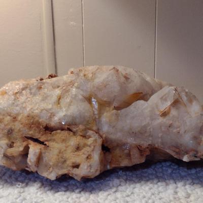Large Mineral Quartz Cluster- Approx 13 3/4" Long