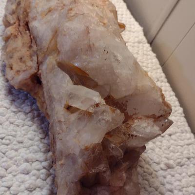 Large Mineral Quartz Cluster- Approx 13 3/4" Long