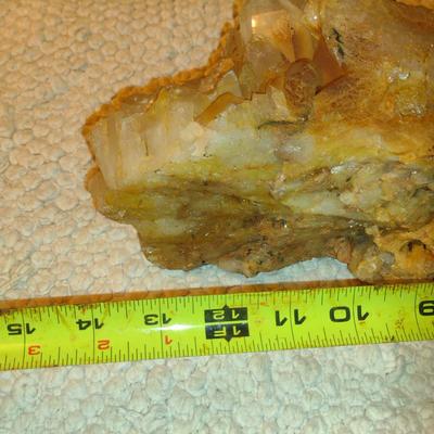 Large Mineral Quartz Cluster- Approx 13 3/4" Long