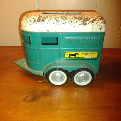 Nylint Pressed Steel Toy Horse Trailer- Approx 8" Long