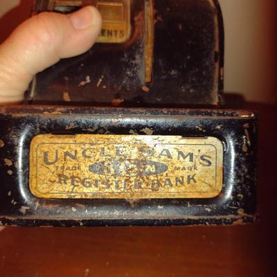 Vintage Uncle Sam's Toy Register Bank