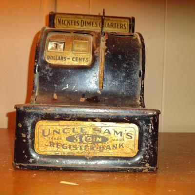 Vintage Uncle Sam's Toy Register Bank