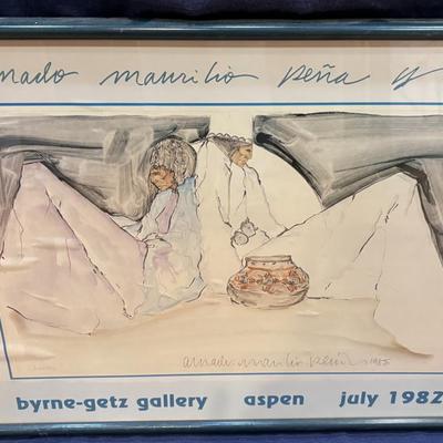 Framed Poster of Amado Murillo Pena Jr.