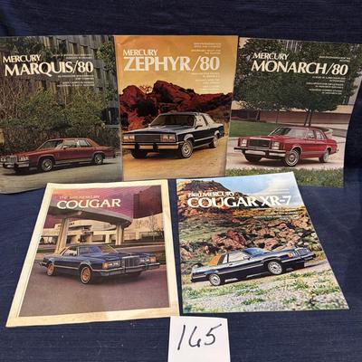 Vintage Car Brochures