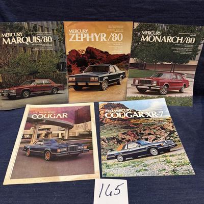 Vintage Car Brochures
