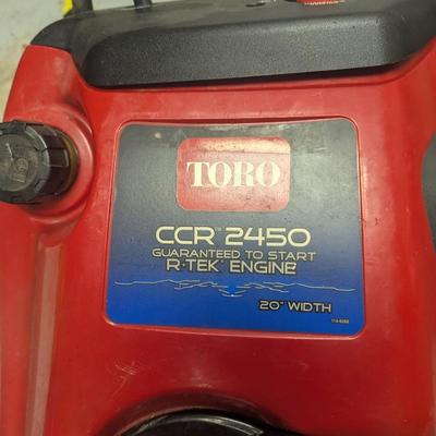 Toro CCR 2450 R Tek Engine 20" With Snow Blower