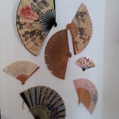 Collection of Chinese and Japanese fans (12 total)