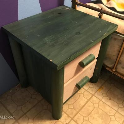 2 Wood Nightstands and Drawer (set)