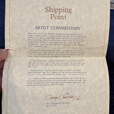 Shipping Point by Gary Carter C.A.A.