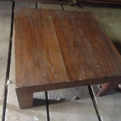 Hand Crafted Wormy Chestnut Coffee Table