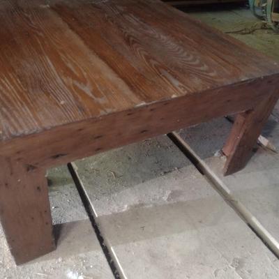 Hand Crafted Wormy Chestnut Coffee Table